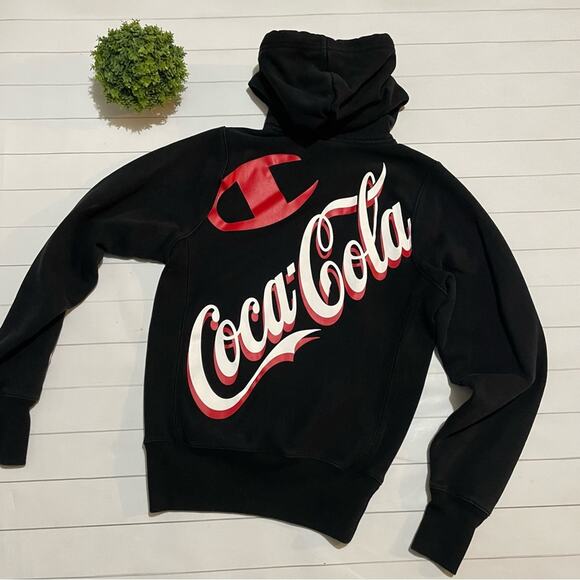 Champion Coca Cola Reverse Weave Collaboration‎ Hoodie Womens XS - Picture 1 of 12